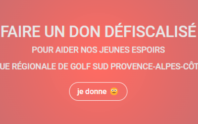 Faites un don défiscalisé pour aider nos jeunes espoirs de la Ligue Régionale de Golf
